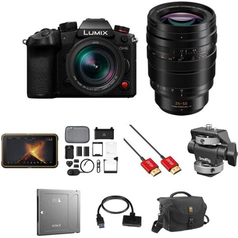 Panasonic Lumix GH6 Mirrorless Camera with Two Lenses and Raw