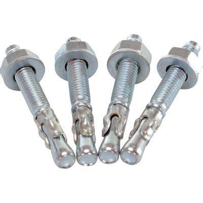 Vestil Concrete Wedge Anchor Bolts — 4-Pack, Model# AS-383-4PK ...