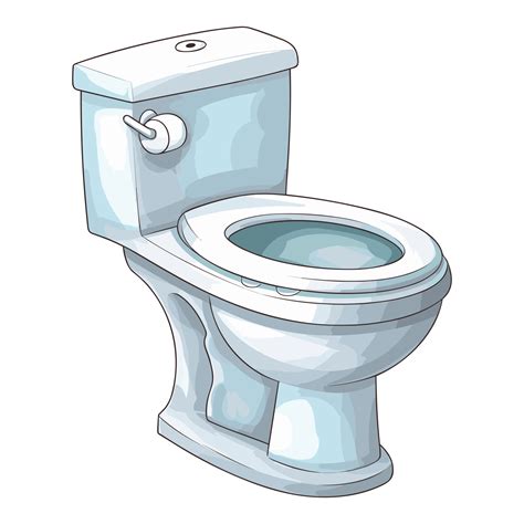 White Toilet bowl with open lid illustration 26721367 PNG