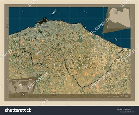 Tripoli District Libya High Resolution Satellite Stock Illustration ...