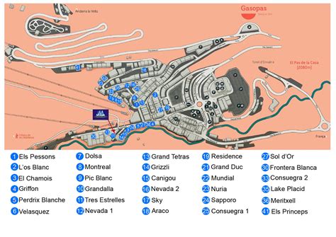 Map of Pas de la Casa - Atissim