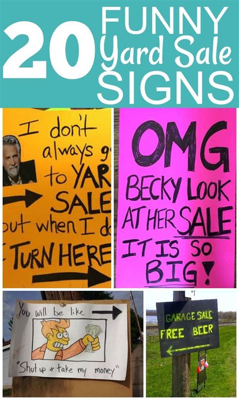 20 Awesome Garage Sale Signs | Yard sale signs, Yard sale organization ...