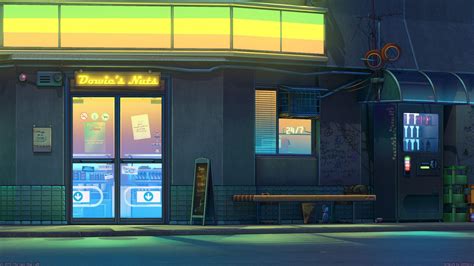 convenience store | Episode interactive backgrounds, Anime scenery ...