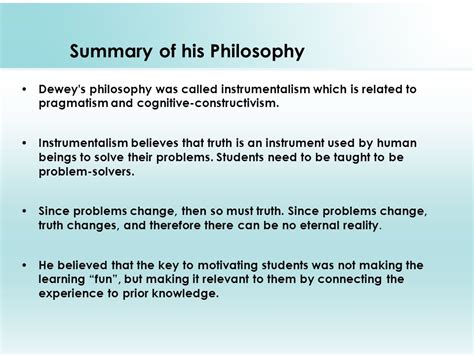 John Dewey Educational Philosophy