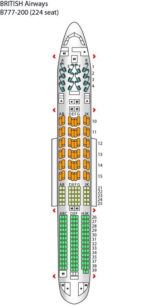 british airways 737 800 seating plan | British airways, Seating plan ...