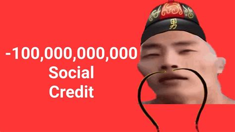 Chinese Social Credit meme 2 - YouTube