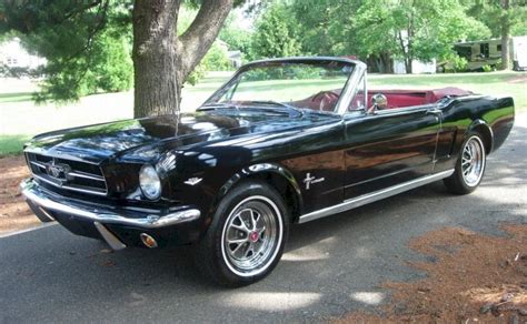 1965 Black ford mustang convertible