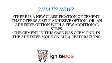 What Dental Cement Should I Use?: igniteDDS Case Study