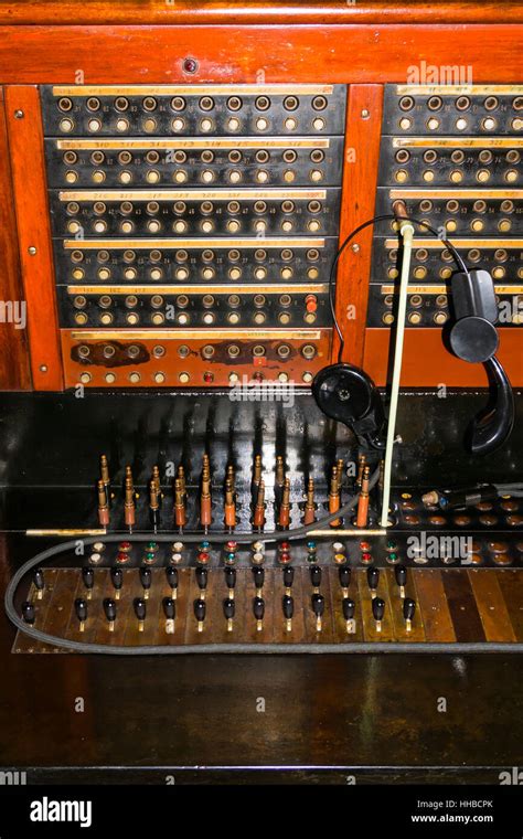 Vintage small telephone switchboard Stock Photo: 131173243 - Alamy