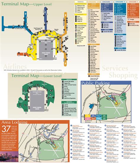 Baltimore–Washington International Airport map - Ontheworldmap.com