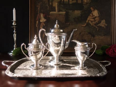 2x Antique Silverplate Tea Sets – Classics.Life