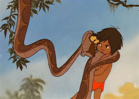 Animation Collection: Original Production Cel of Mowgli and Kaa from ...