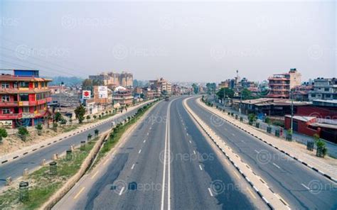 empty ring road Stock Images of Nepal