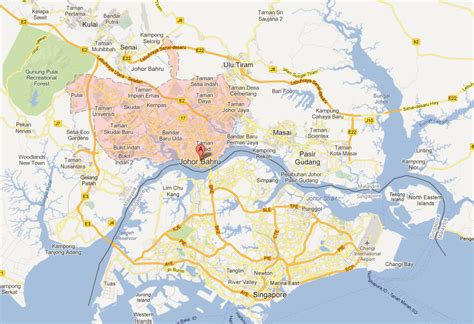 Johor Bahru Map - Malaysia