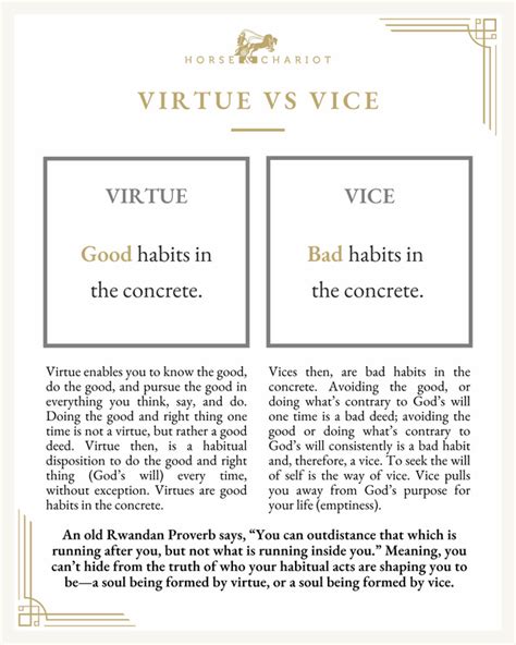 Virtue vs Vice — Teaching of Virtue by Horse & Chariot