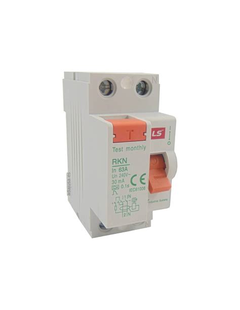 RCDs Electrical 80 Amp 30mA RCD RCCB Trip Switch Double Pole DIN Rail ...