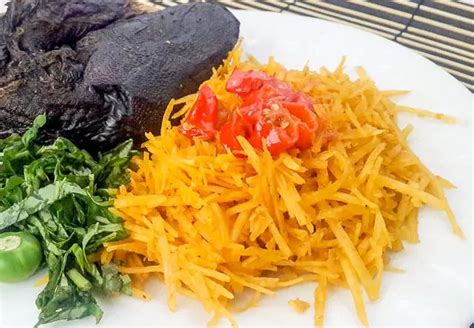 Easy Abacha recipe - The Pretend Chef