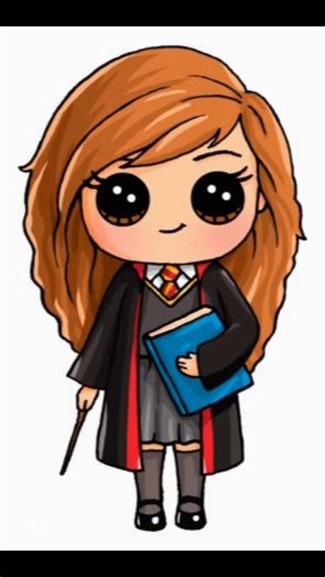 Hermione Granger Cartoon | Kawaii, Disegni kawaii, Disegni di harry potter