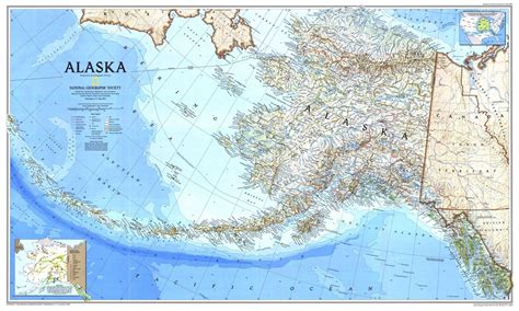 National Geographic Alaska Classic Wall Map – Natural Resources Map ...