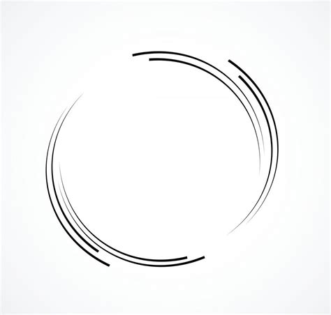 Abstract Lines in Circle Form, Design element, Geometric shape, Striped ...