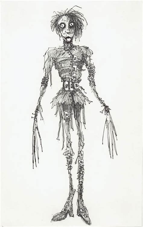 a black and white drawing of a skeleton with long legs, wearing a ...