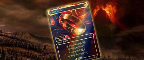 Coveted Magic: The Gathering, The One Ring Card Has Been Found, Valued ...