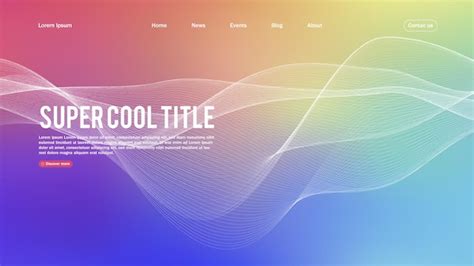 Free Vector | Landing page abstract design. Template for website or app ...