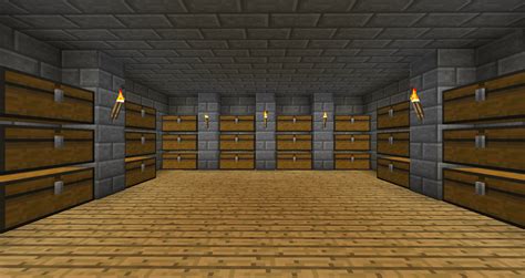 Chest Room Designs Minecraft Storage Ideas