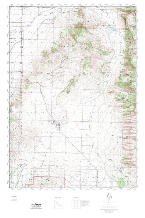 MyTopo Albion, Idaho USGS Quad Topo Map