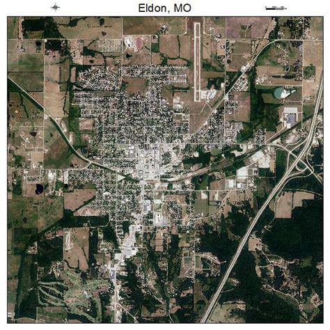 Aerial Photography Map of Eldon, MO Missouri