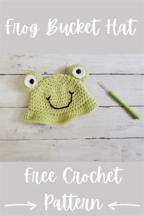 Frog Bucket Hat - Free Crochet Pattern