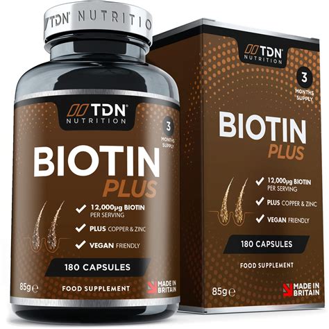 Buy Biotin Hair Growth Supplement,180 Biotin Capsules, Hair Vitamins ...