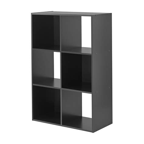 Mainstays 6-Cube Storage Organizer, Black - Walmart Business