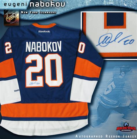 EVGENI NABOKOV Signed New York Islanders Blue Reebok Jersey - NHL Auctions