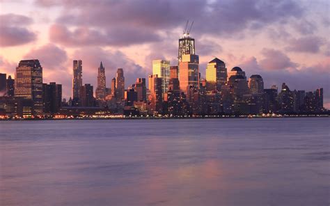 skyline, Sunset, New York City, Bay, City Wallpapers HD / Desktop and ...