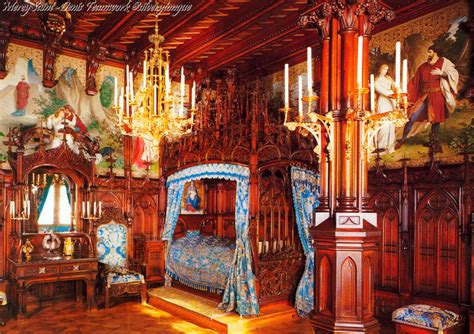 Neuschwanstein - Interior. | Kasteel interieurs, Kasteel slaapkamer ...