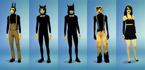 Bendy and the Ink Machine Sims 4 CAS CC Bundle – StutterGuy | Sims ...