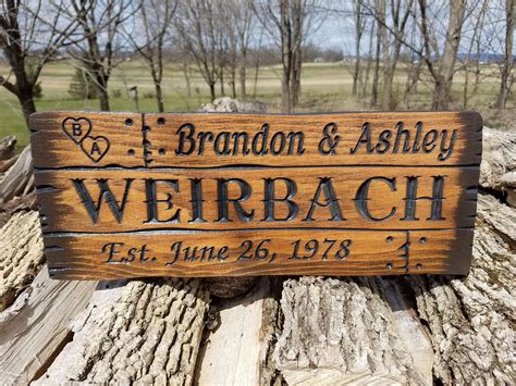 Rustic Custom Wood Signs Barn Wood Style Rustic Personalized | Etsy