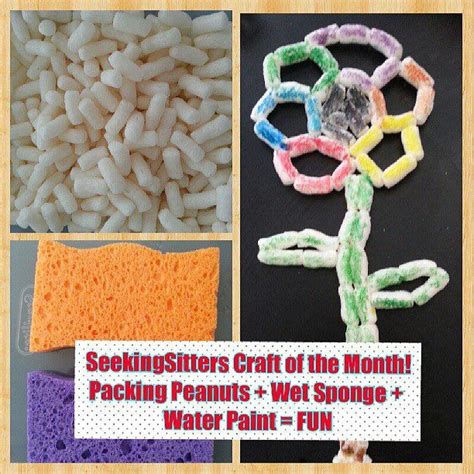 Craft of the Month: Packing Peanut Art | Packing peanuts crafts, Crafts ...