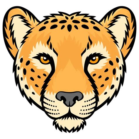 Cheetah face Stock Vectors, Royalty Free Cheetah face Illustrations ...