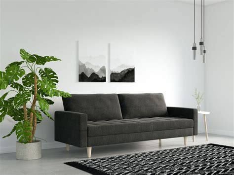 8 Dramatic Living Room Designs Showcasing a Black Couch - roomdsign.com