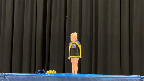 Took first place in cheerleading competition- individual routine! - YouTube