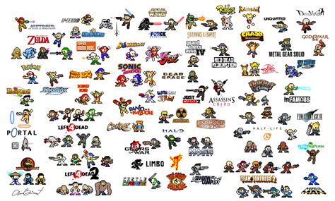 100 personajes de videojuegos al estilo Mega Man – El Blog de Topofarmer