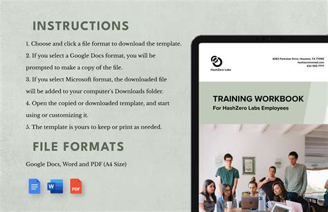 Training Workbook Template in Publisher, Pages, InDesign, Portable ...