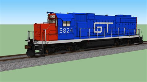 GM EMD GP38-2 Diesel-Electric Locomotive GT #5824 | 3D Warehouse