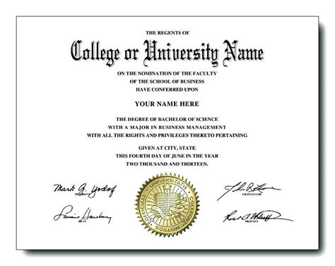 College Graduation Certificate Template (5) - Templates pertaining to ...