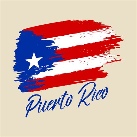 Puerto Rico - grunge flag - blue design - Puerto Rico - T-Shirt | TeePublic