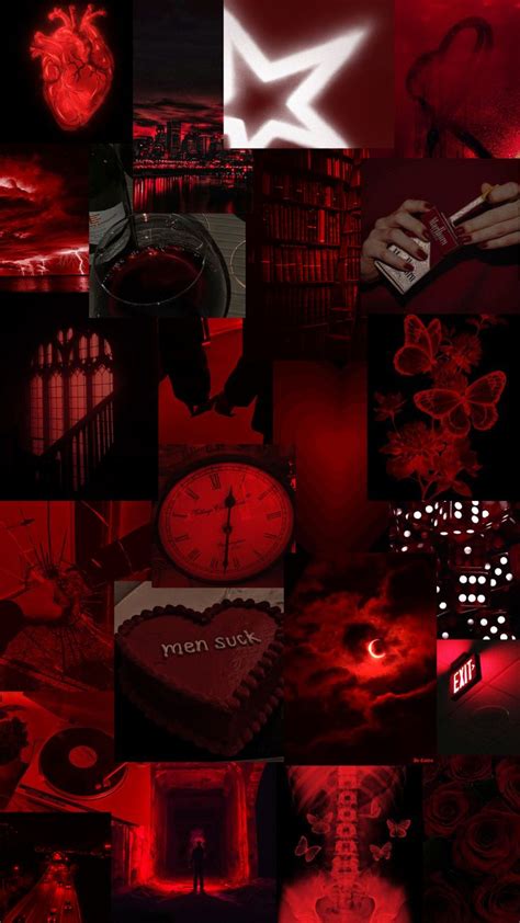 Dark red aesthetic