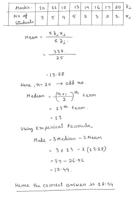 Calculate the mean and median the following data ...