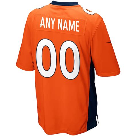 Men’s Denver Broncos Nike Orange Custom Game Jersey – Denver Broncos Shop